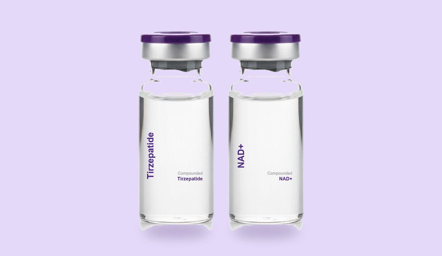 Tirzepatide and NAD+ vials